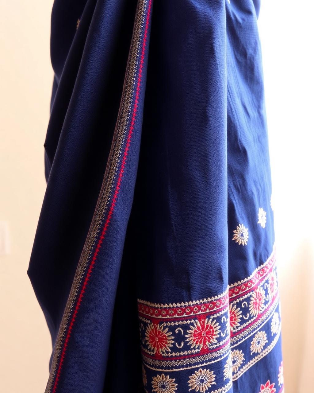 Kantha saree weave detail